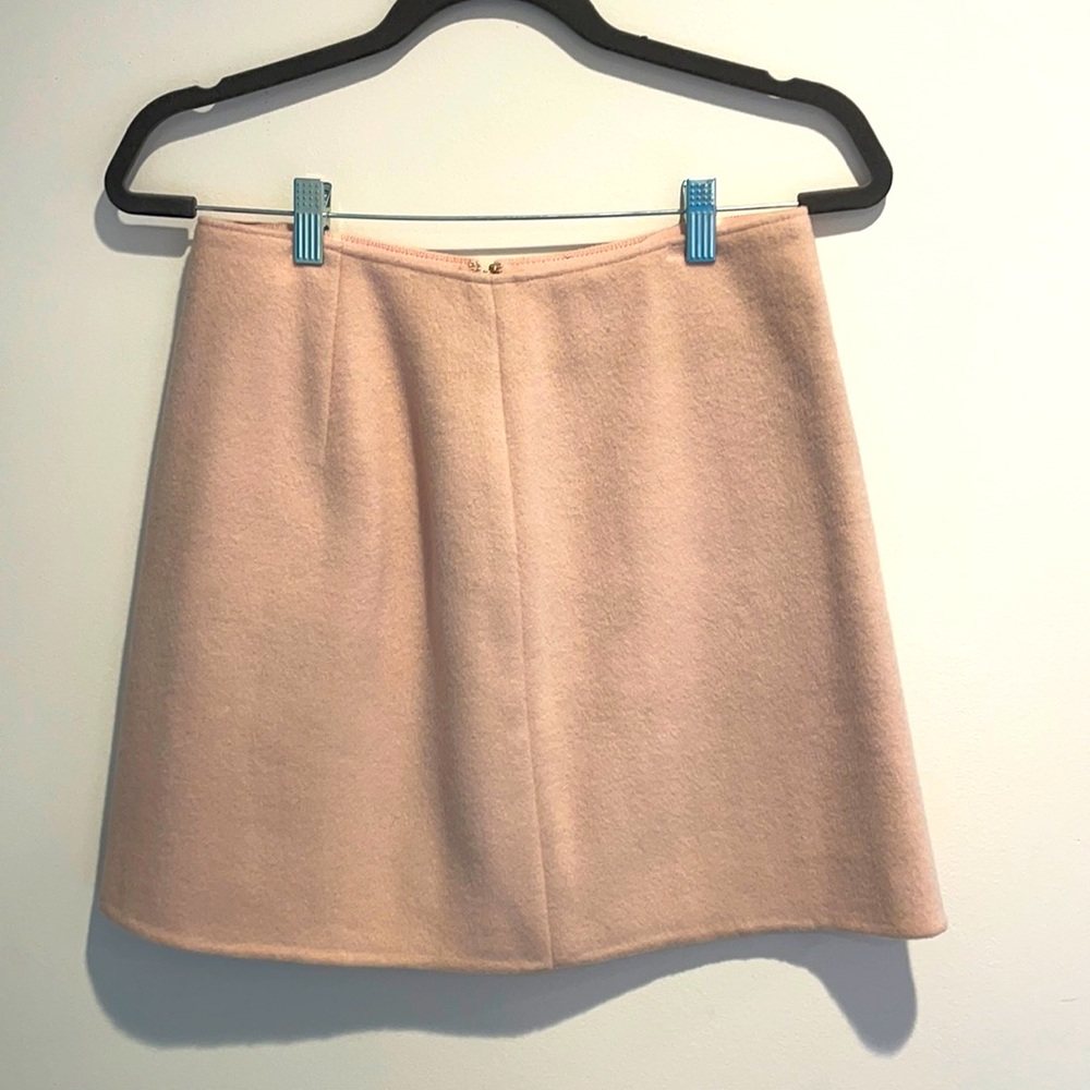 CLUB MONACO PINK WOOL MINI SKIRT